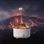 Volcano Flame Humidifier with 560mL tank and 12W power adaptor – Gadgetstro