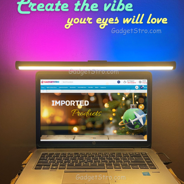 RGB Monitor Light Bar, E-Reading LED Task Lamp with RGB Backlit